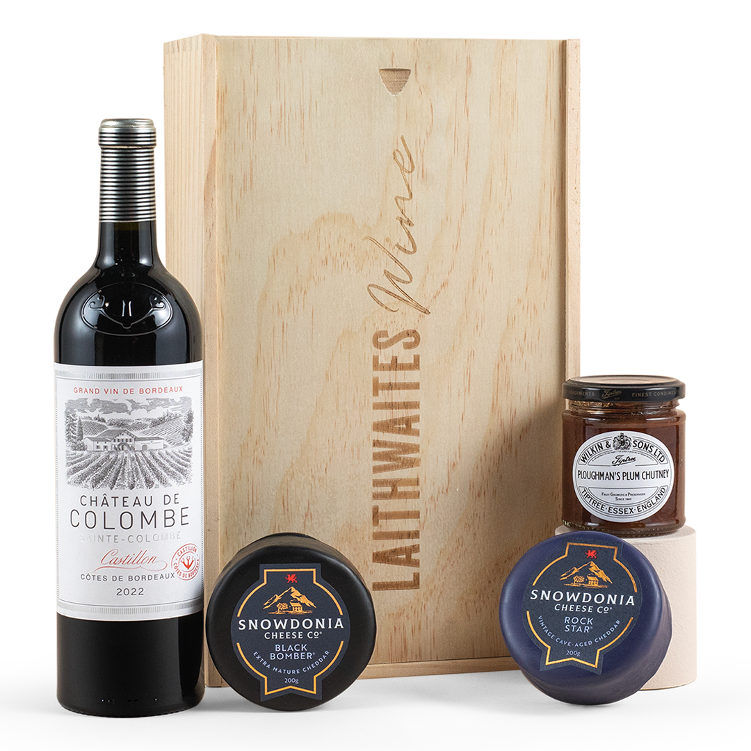 Bordeaux Red Wine & Snowdonia Cheese Hamper Bordeaux Red Wine & Snowdonia Cheese Hamper