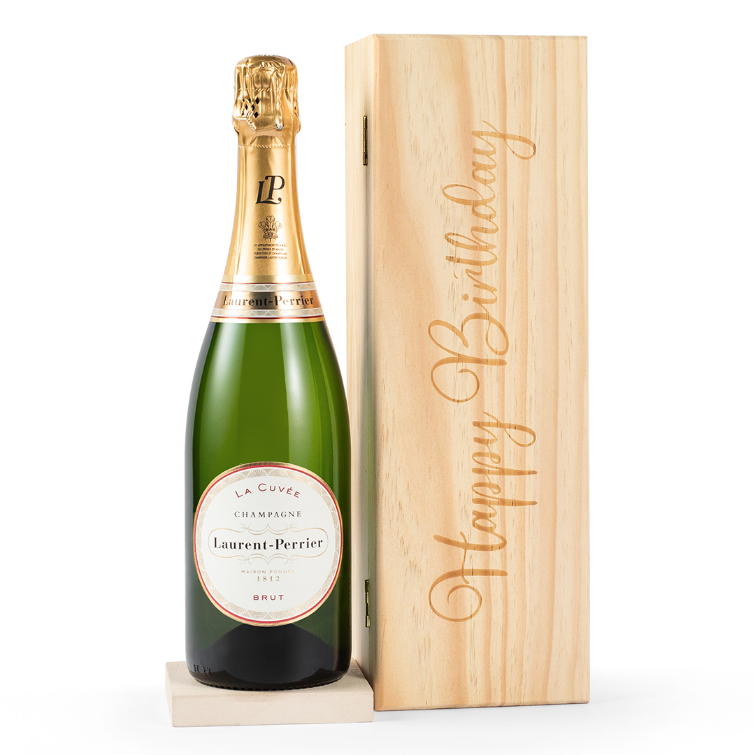 Champagne Laurent-Perrier La Cuvée In Happy Birthday Gift Box Champagne Laurent-Perrier La Cuvée In Happy Birthday Gift Box