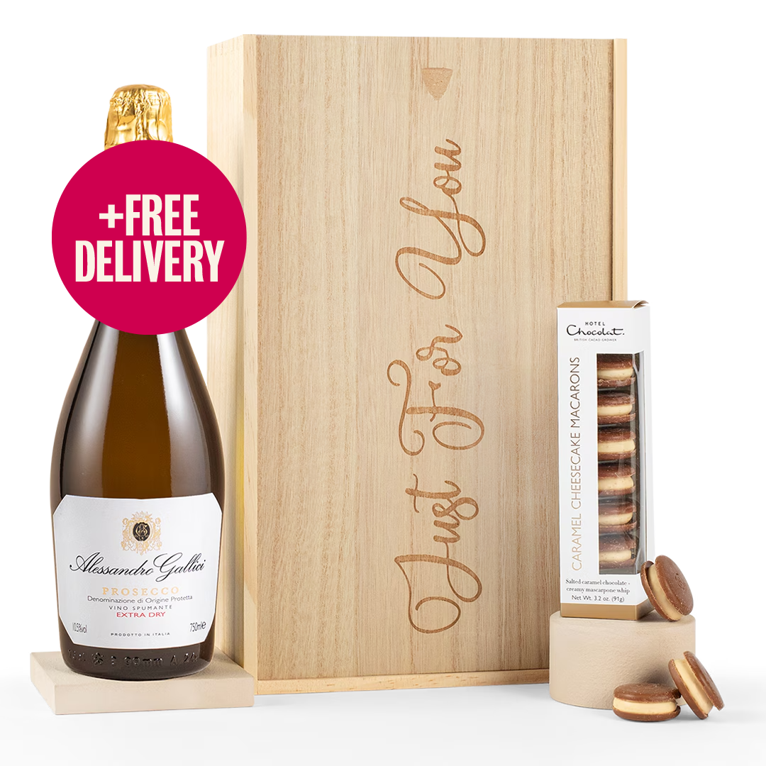 Hotel Chocolat Macarons & Prosecco Gift Set - Free Delivery* Hotel Chocolat Macarons & Prosecco Gift Set - Free Delivery*
