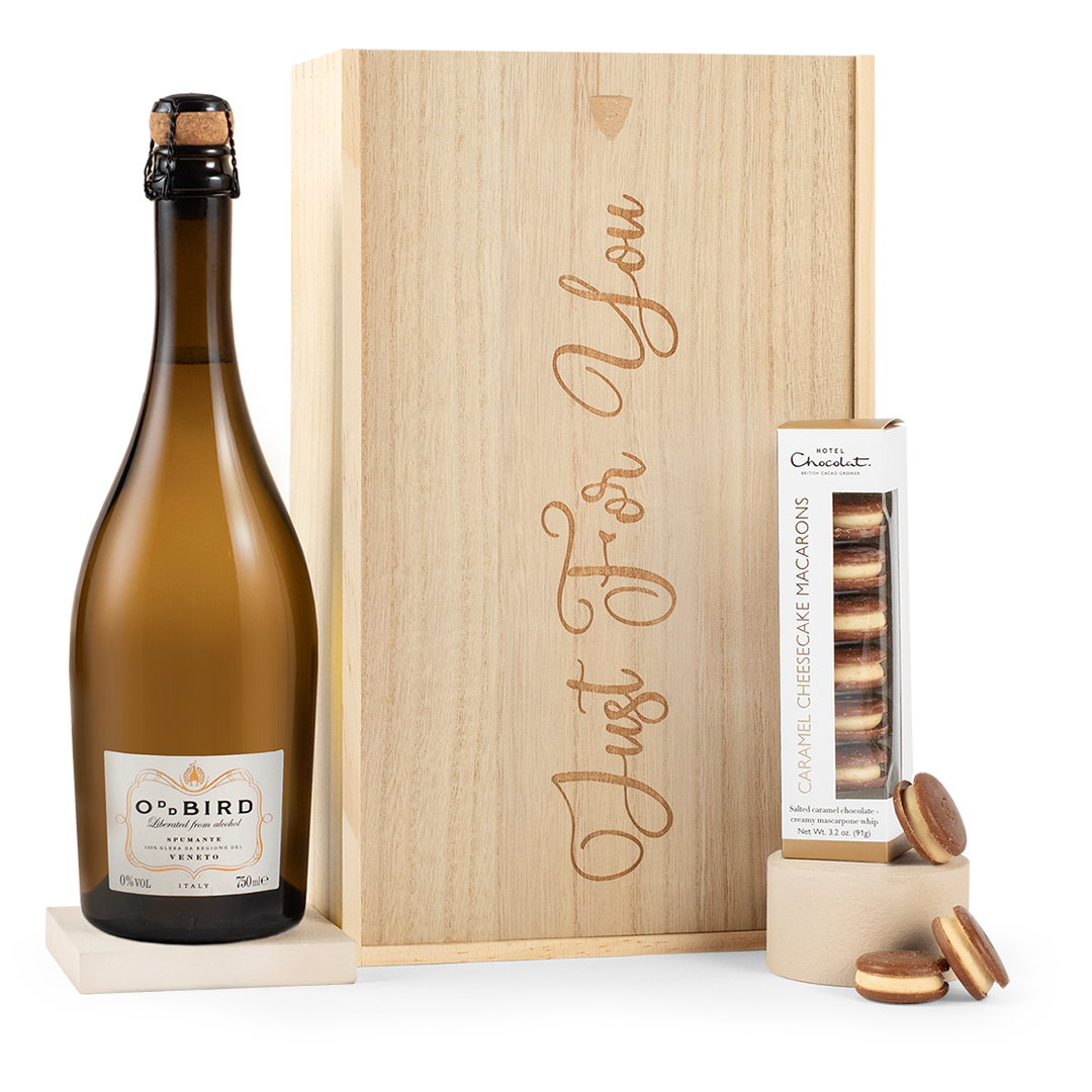 Hotel Chocolat Macarons & Alcohol Free Italian Sparkling Gift - Free Delivery* Hotel Chocolat Macarons & Alcohol Free Italian Sparkling Gift - Free Delivery*